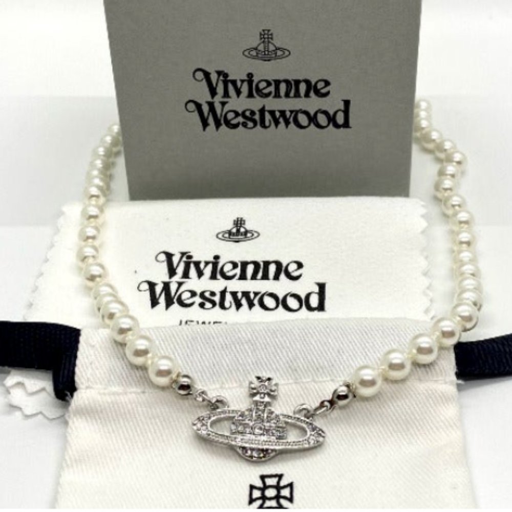 Vivienne Westwood pearl orb necklace